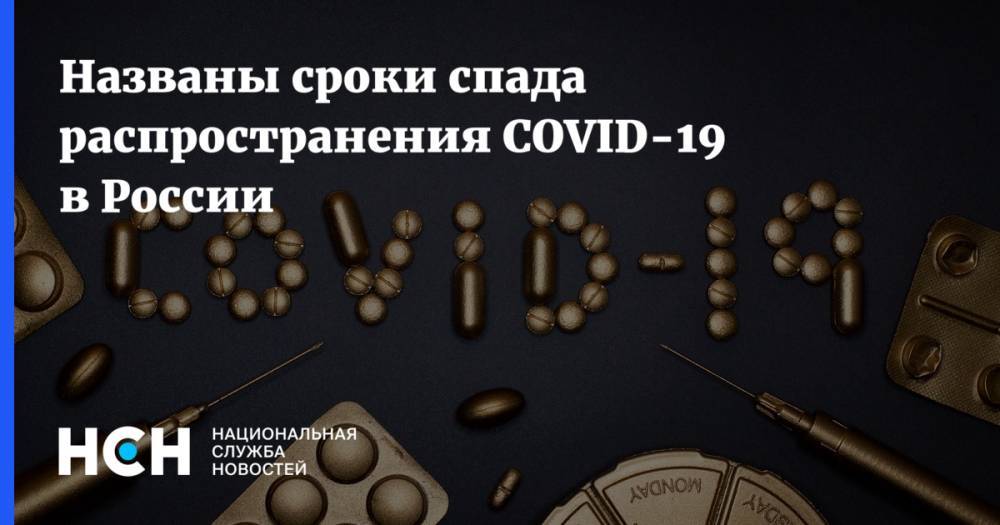 Названы сроки спада распространения COVID-19 в России