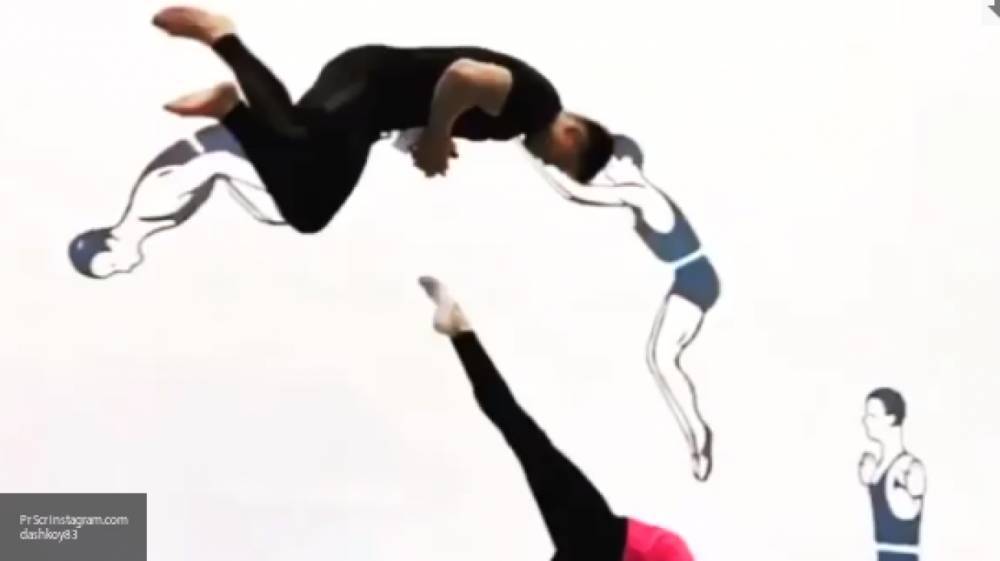 Российские гимнасты исполнили эффектный трюк с туалетной бумагой под песню Little Big