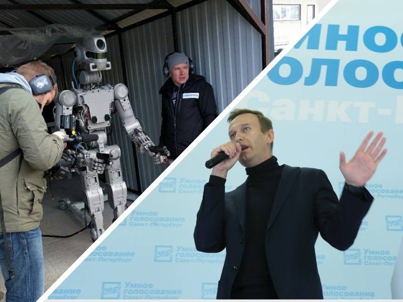 Навальный VS робот Федор, столичное метро VS Собянин. Главное без вируса. Кратко