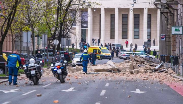 Землетрясение повредило Загребский собор и другие здания