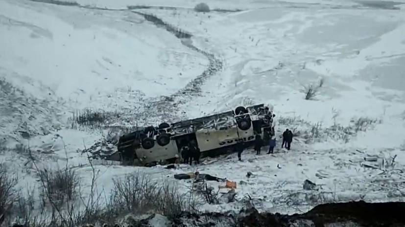 Видео с места аварии в Тамбовской области