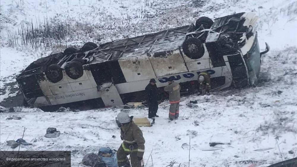 Фото с места масштабной аварии с автобусами под Тамбовом появились в Сети