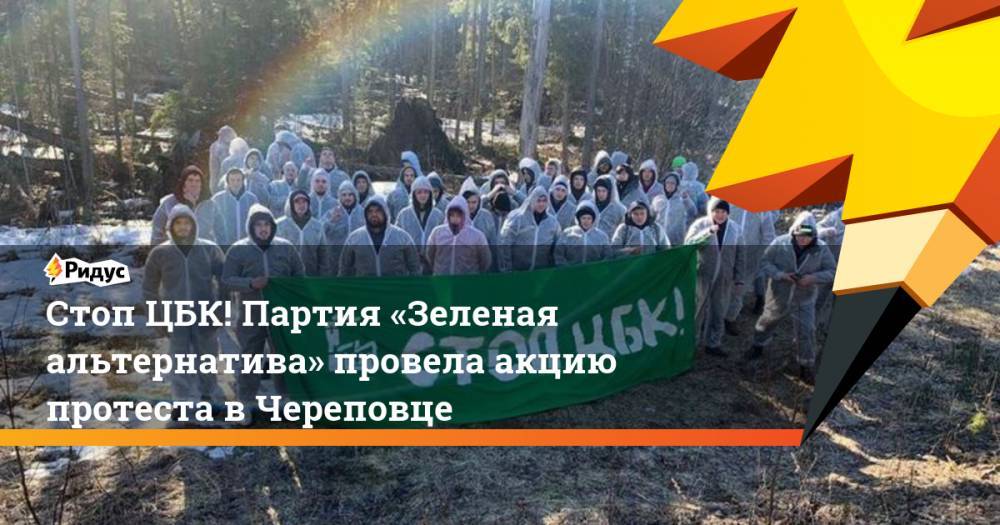 Стоп ЦБК! Партия «Зеленая альтернатива» провела акцию протеста в Череповце