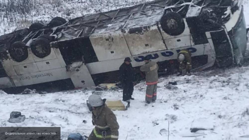 Видео с места смертельной аварии с автобусами в Тамбовской области появилось в Сети