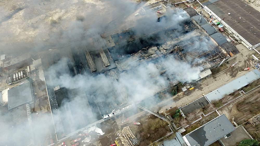 Пожар на складе в Подмосковье тушили 36 часов