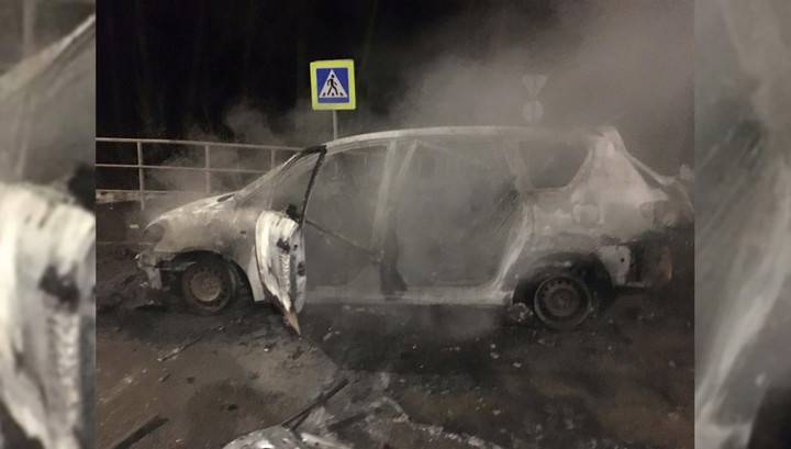 "Огонь!": появилось видео взрыва машины ликвидированного в Уфе боевика