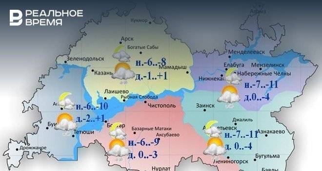 Сегодня в Татарстане ожидается сильный ветер, метель и похолодание до -4 градусов
