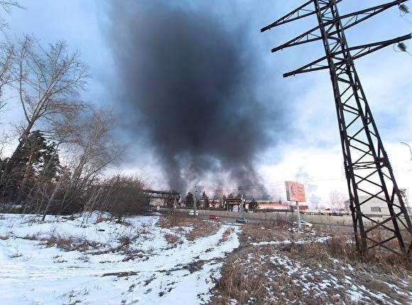 На автозаводе «Урал» в Миассе утром произошел пожар