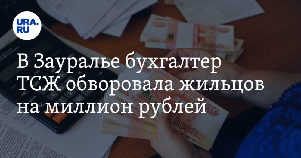 В Зауралье бухгалтер ТСЖ обворовала жильцов на миллион рублей