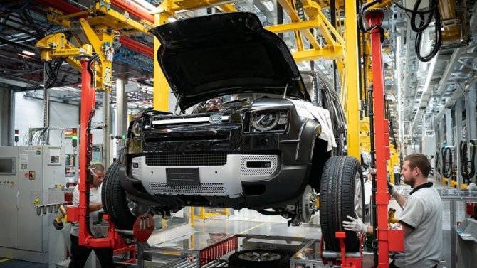 Jaguar Land Rover остановит свои заводы в Великобритании