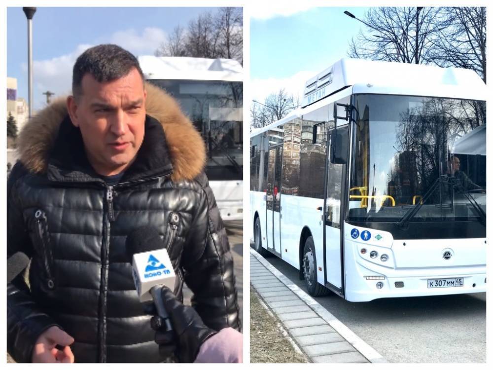 Сергей Кузнецов показал на видео первый автобус, прибывший в Новокузнецк на тест-драйв