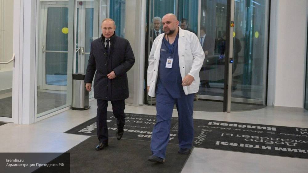 Главврач больницы в Коммунарке поделился с Путиным мнением о борьбе с COVID-19 в РФ
