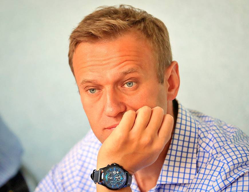 На Алексея Навального совершено нападение в центре Москвы