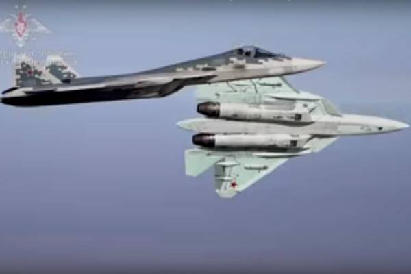 Полет группы Су-57 на предельных режимах сняли на видео