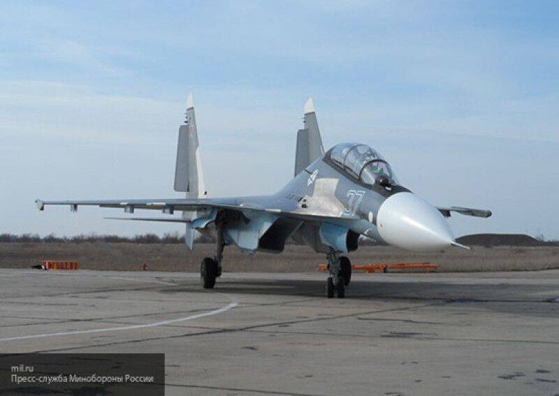 Истребитель Су-27 упал в Черное море при проведении планового полета