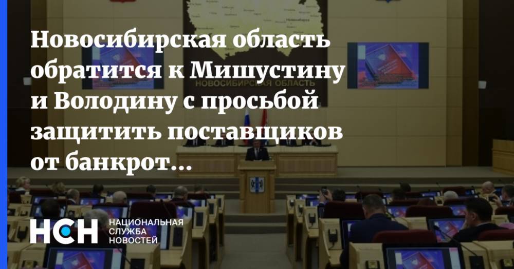 Новосибирская область обратится к Мишустину и Володину с просьбой защитить поставщиков от банкротств ритейлеров