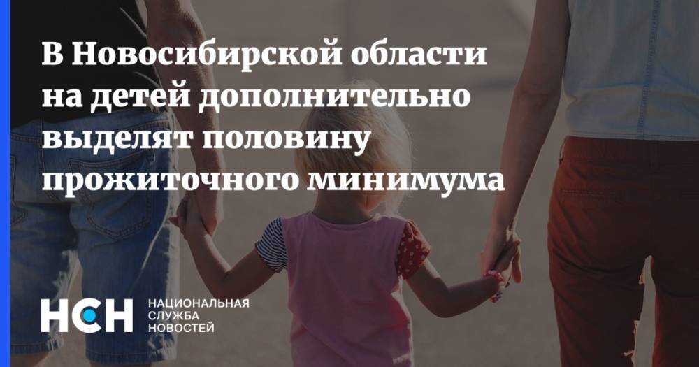 В Новосибирской области на детей дополнительно выделят половину прожиточного минимума