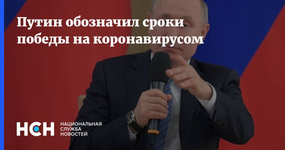 Путин обозначил сроки победы на коронавирусом