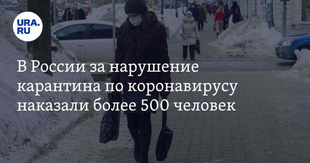 В России за нарушение карантина по коронавирусу наказали более 500 человек