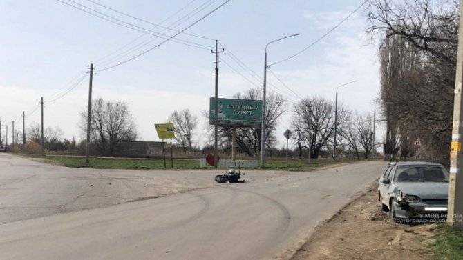 14-летний мотоциклист пострадал в ДТП под Волгоградом