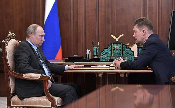 Путин на встрече с Миллером благословил начало проектно-изыскательских работ для "Силы Сибири-2"