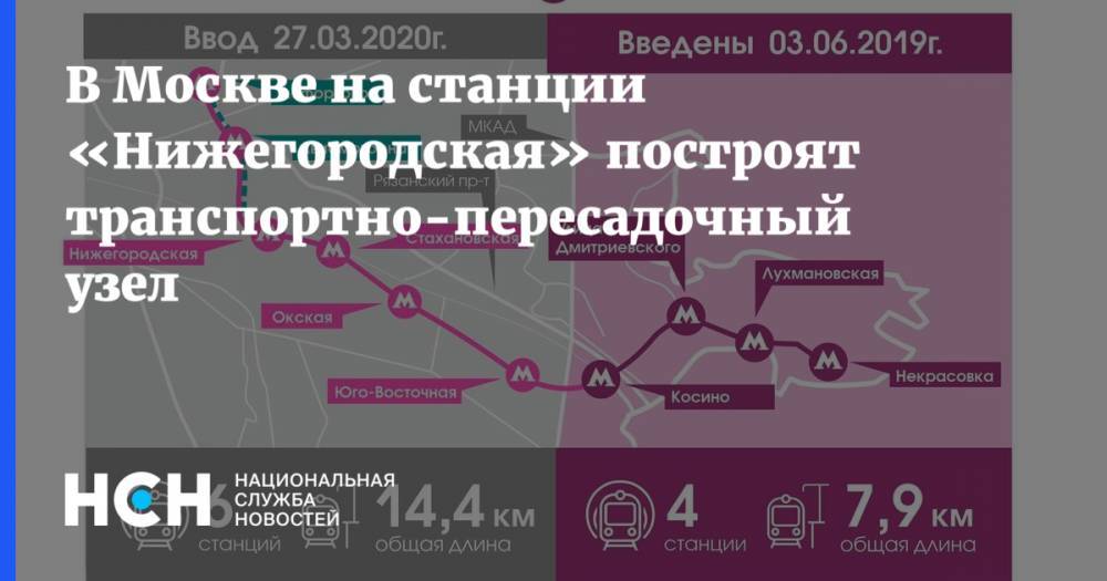 В Москве на станции «Нижегородская» построят транспортно-пересадочный узел