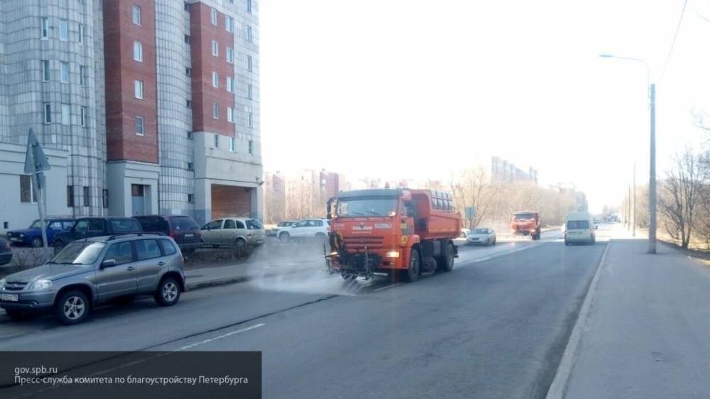 Более тысячи специалистов задействованы в уборке улиц Петербурга от зимней грязи