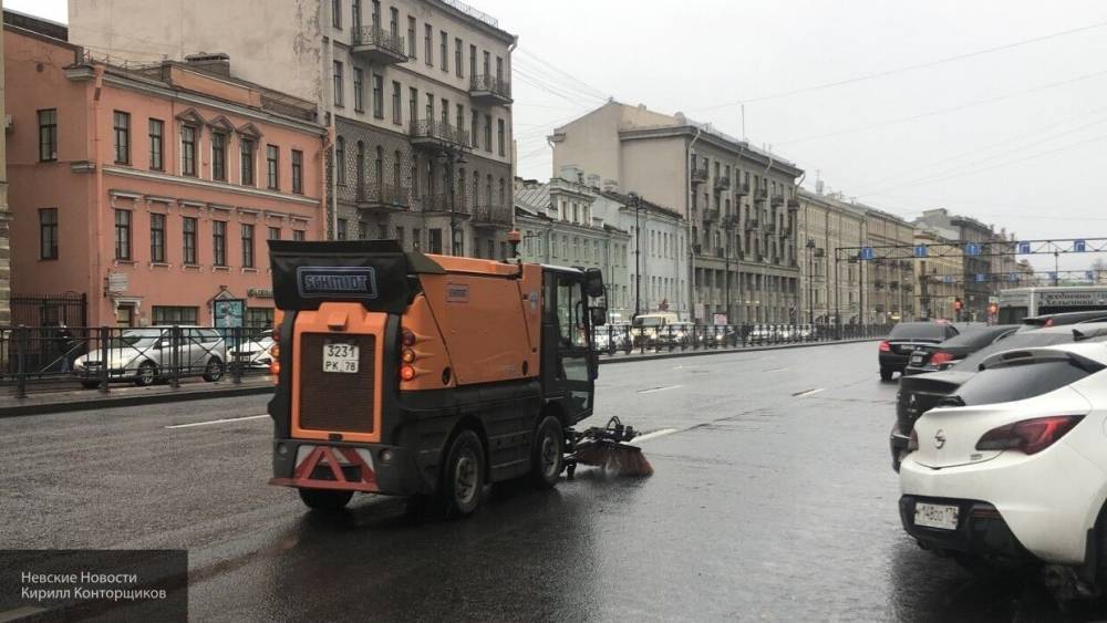 Дорожные службы Петербурга вышли на очистку города от мусора