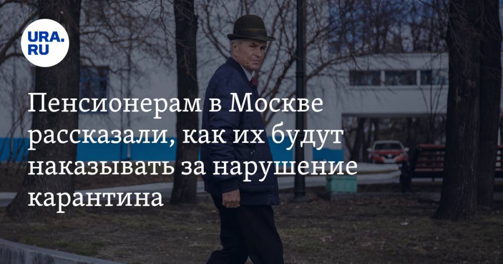 Пенсионерам в Москве рассказали, как их будут наказывать за нарушение карантина