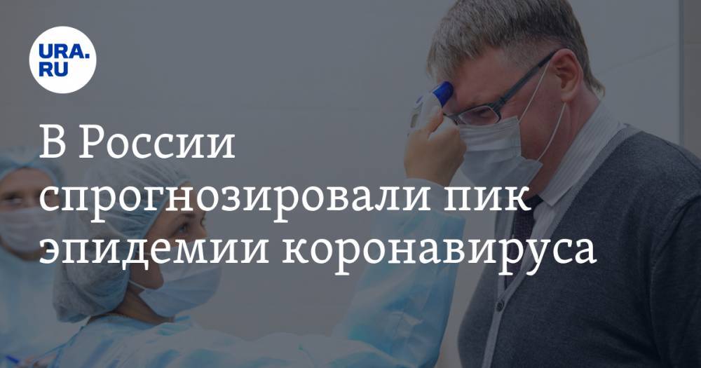 В России спрогнозировали пик эпидемии коронавируса