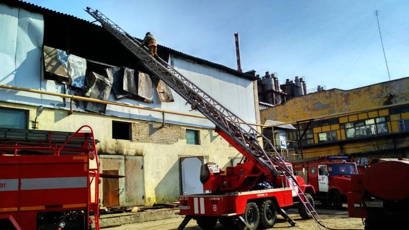 В Пензенской области ликвидировали пожар на заводе