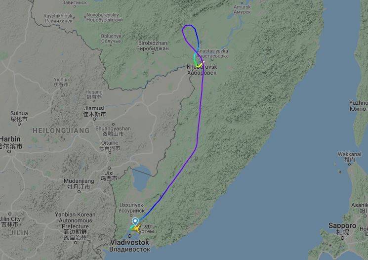 Самолет, летевший из Владивостока в Москву, приземлился в Хабаровске