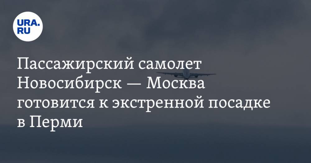 Пассажирский самолет Новосибирск — Москва готовится к экстренной посадке в Перми
