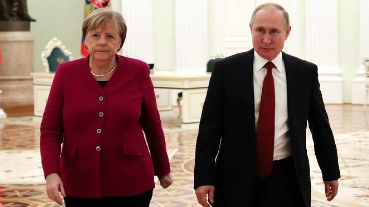 Владимир Путин - Ангела Меркель - Путин и Меркель надеются на результативность предстоящей встречи с Эрдоганом - polit.info - Россия - Германия - Эрдоган