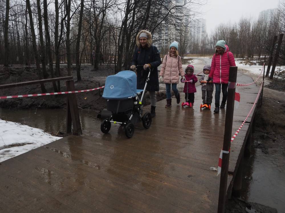 Мостику в Косинском парке подарили вторую жизнь после атаки вандалов