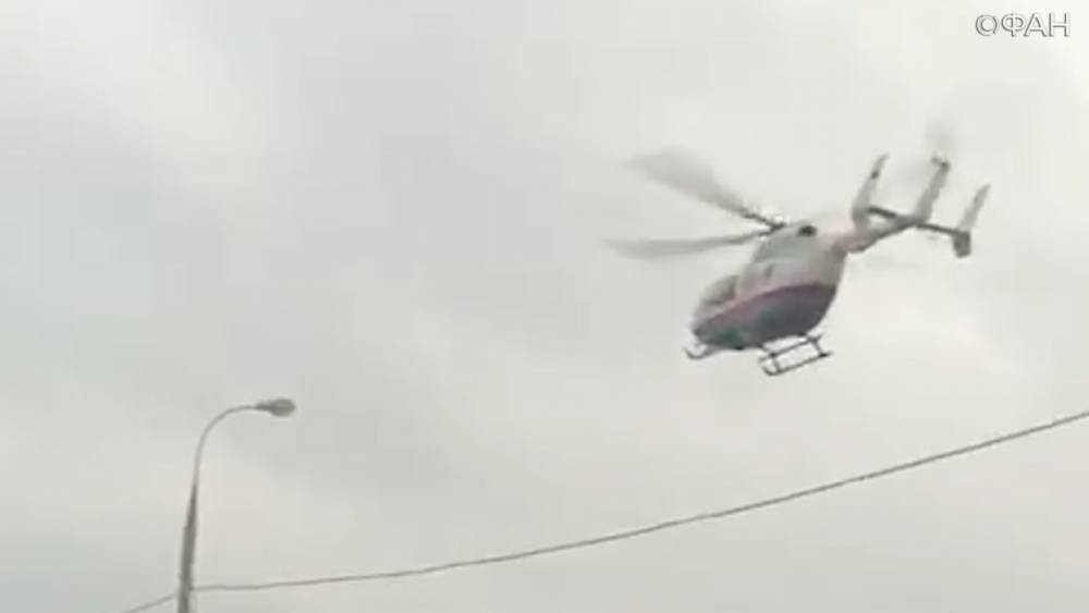 Пассажира после ДТП эвакуировали на вертолете.
