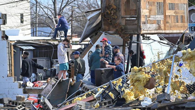 В Теннесси не менее 25 человек погибли от торнадо