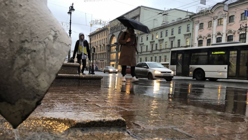 Петербуржцев предупредили о дождливой и ветреной погоде в среду
