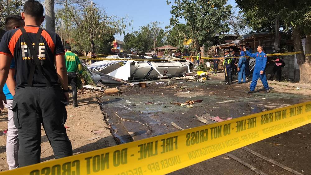Вертолет с начальником национальной полиции Филиппин упал в провинции Лагуна