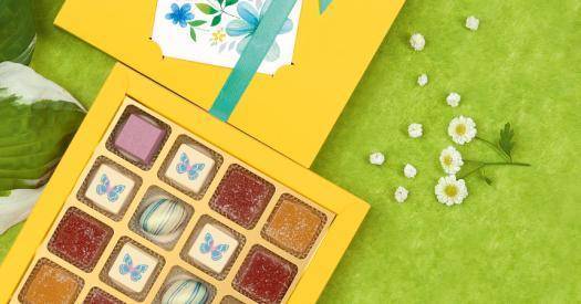 Все краски весны и лета – в букетах на фигурном шоколаде от фабрики «Конфаэль»