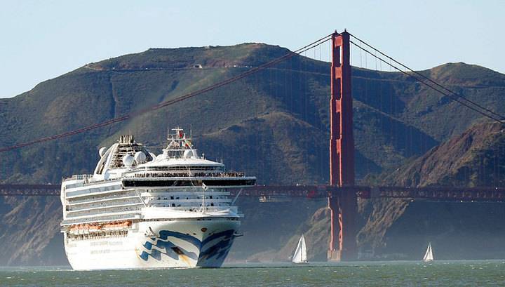 Круизный лайнер Grand Princess задержан у берегов Калифорнии из-за коронавируса