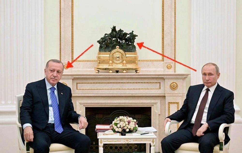Толстый намёк: Путин встречал Эрдогана напоминанием о разгроме турок