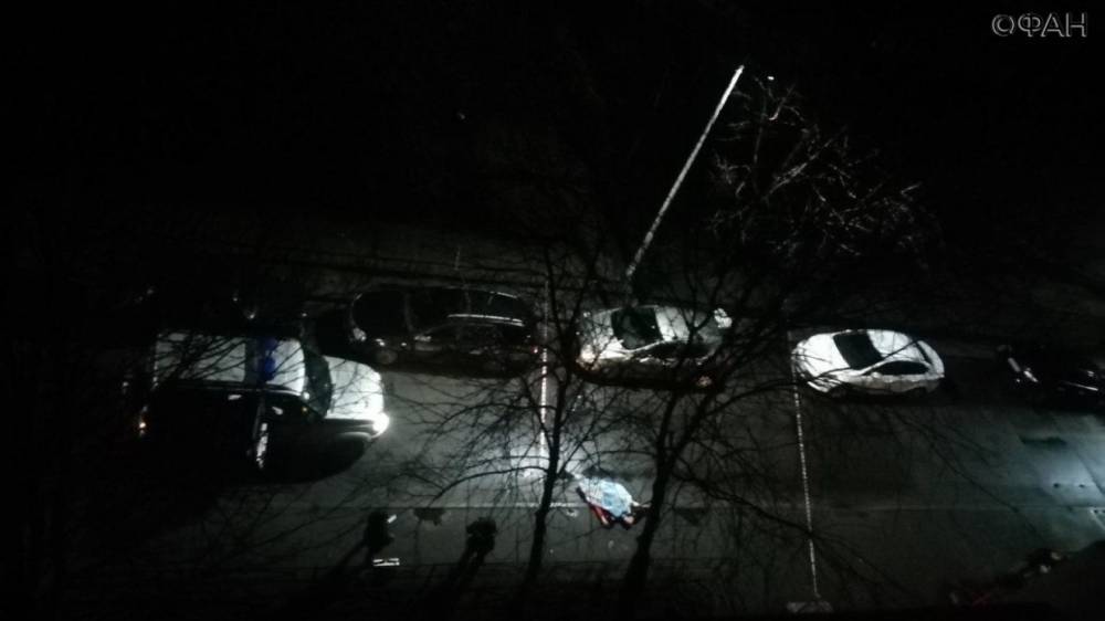 ФАН публикует видео с места убийства мужчины во дворе Петербурга