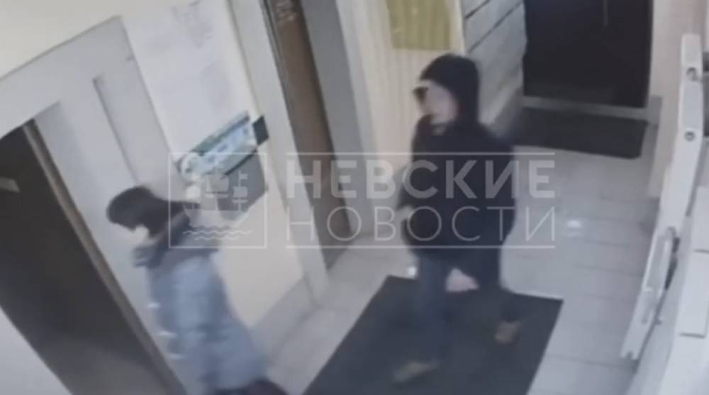 Нападение неизвестного с ножом на женщину в Красносельском районе попало на видео