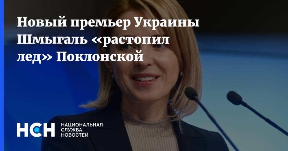 Новый премьер Украины Шмыгаль «растопил лед» Поклонской