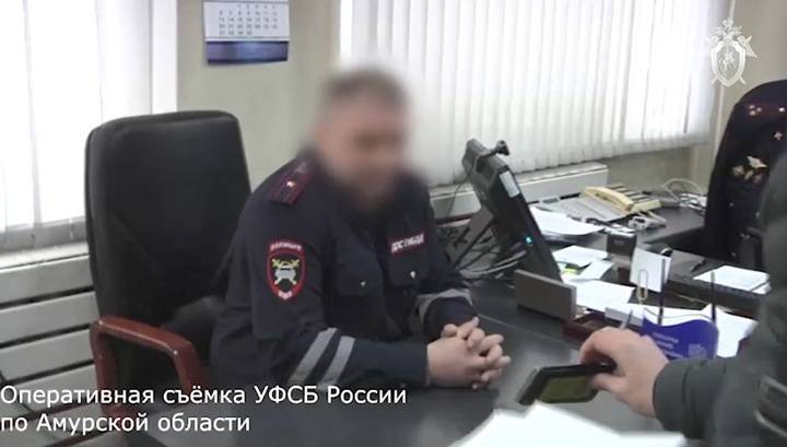 Появилось видео задержания мошенника из ГИБДД в Амурской области