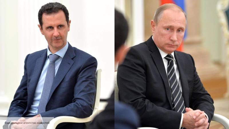 Асад поблагодарил Путина за продуктивные переговоры с Эрдоганом
