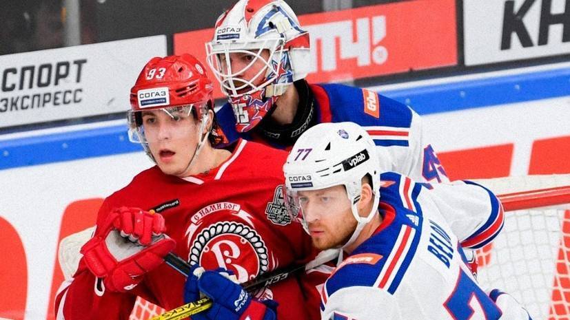 СКА в третьем овертайме обыграл «Витязь» и вышел во второй раунд плей-офф КХЛ