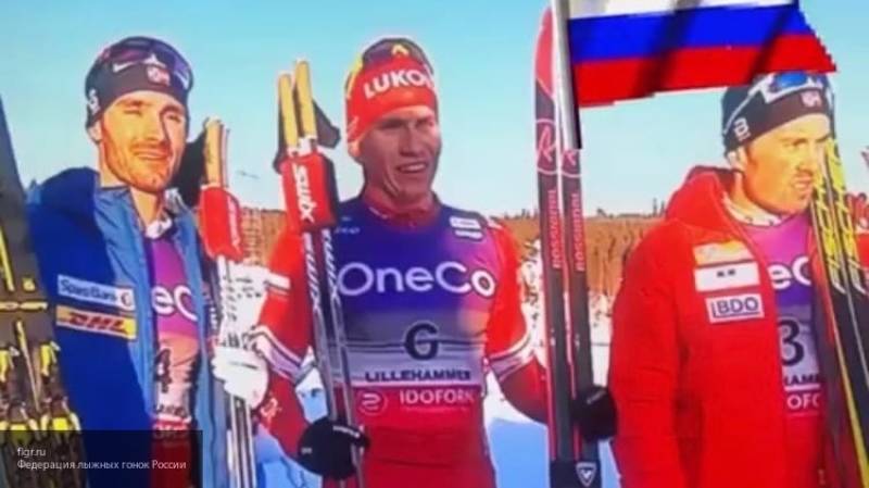 Лыжник Александр Большунов одержал очередную победу в Кубке мира