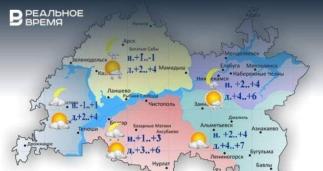 1 апреля в Татарстане ожидается снег и до +7 градусов